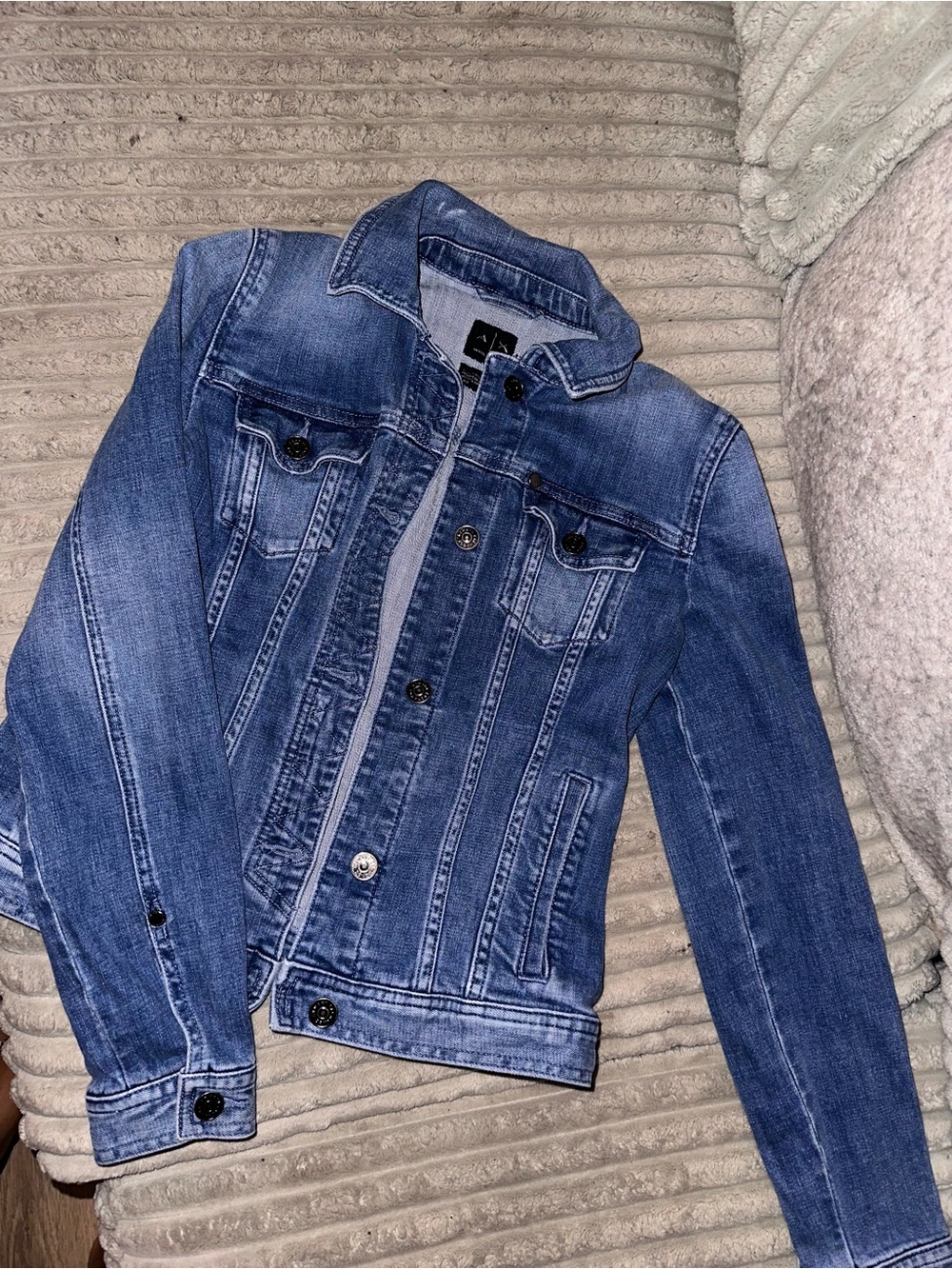 Armani Exchange Classic Blue Denim Jacket